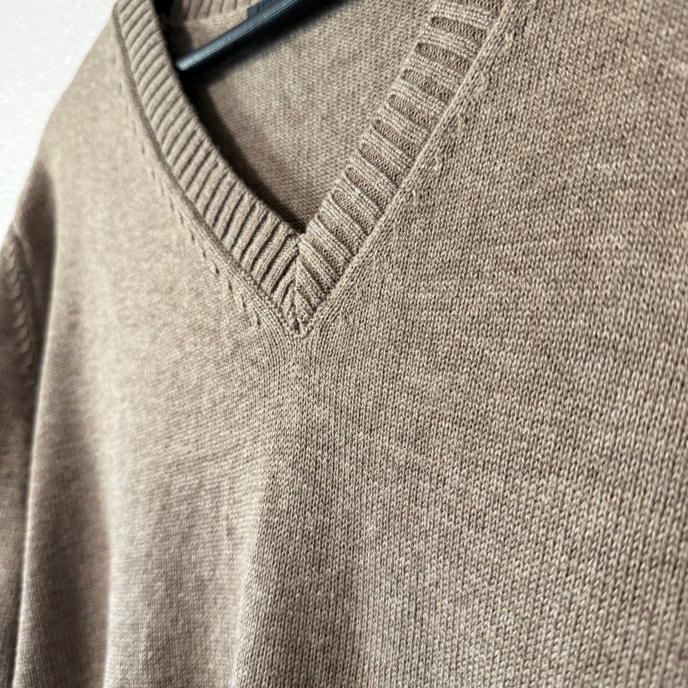 NWOT Jenni Kayne Simone V-Neck Sweater S Cotton Merino Oversized Neutrals Summer - Picture 6 of 8